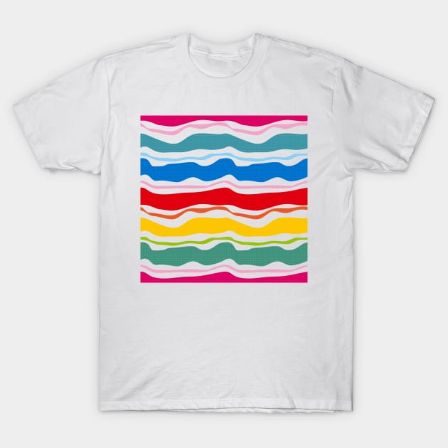 rainbow pattern T-Shirt by BAJAJU